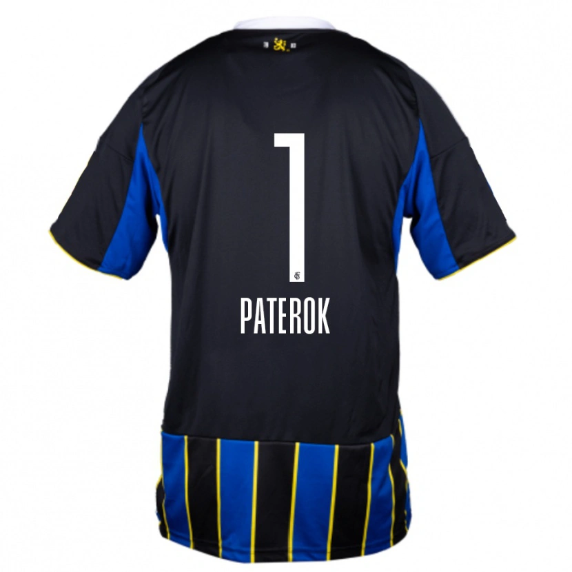 DanxenキッズTim Paterok#1青 黒 黄ホームシャツ2025/26ジャージーユニフォーム