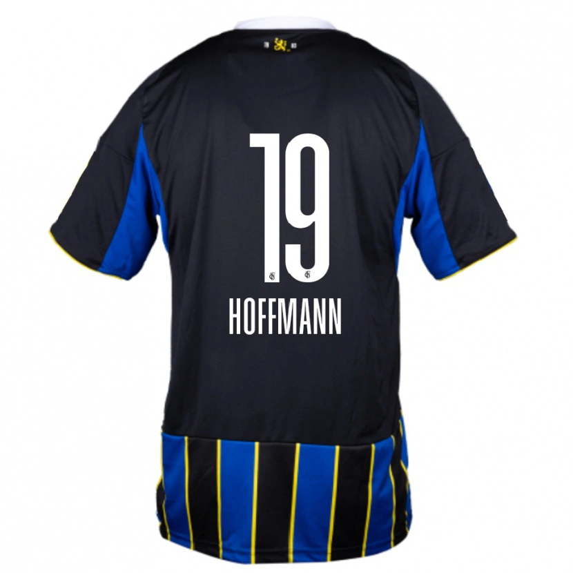 DanxenキッズElias Hoffmann#19青 黒 黄ホームシャツ2025/26ジャージーユニフォーム