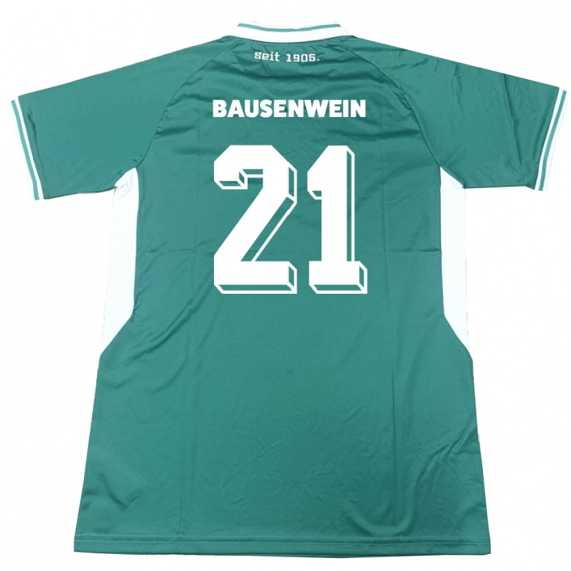DanxenキッズLauris Bausenwein#21緑 白ホームシャツ2025/26ジャージーユニフォーム