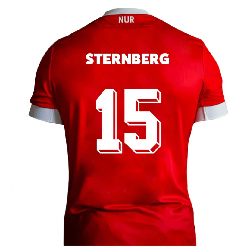 DanxenキッズMichael Sternberg#15赤 白ホームシャツ2025/26ジャージーユニフォーム