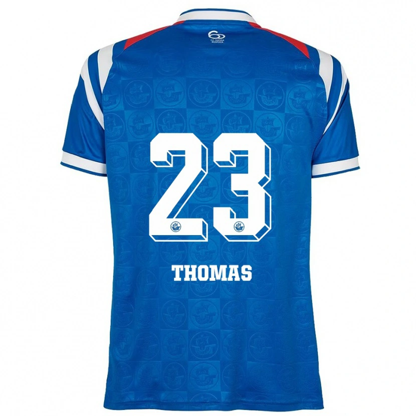 DanxenキッズJordan Thomas#23青 白 赤ホームシャツ2025/26ジャージーユニフォーム