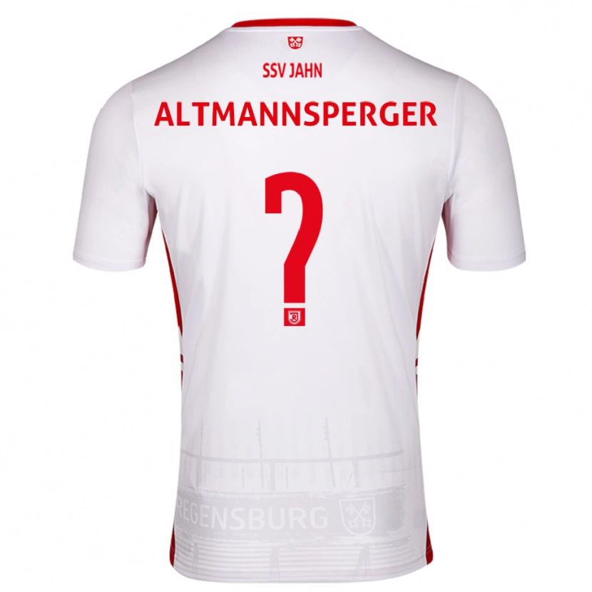 DanxenキッズFelix Altmannsperger#0白 赤ホームシャツ2025/26ジャージーユニフォーム