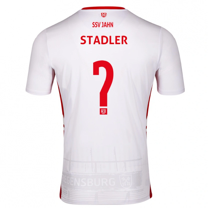 DanxenキッズSebastian Stadler#0白 赤ホームシャツ2025/26ジャージーユニフォーム