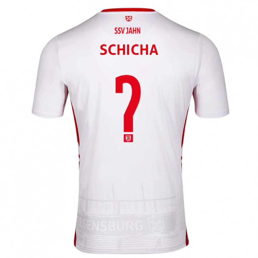 DanxenキッズNiklas Schicha#0白 赤ホームシャツ2025/26ジャージーユニフォーム