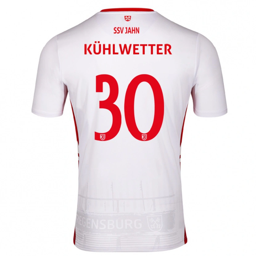 DanxenキッズChristian Kühlwetter#30白 赤ホームシャツ2025/26ジャージーユニフォーム