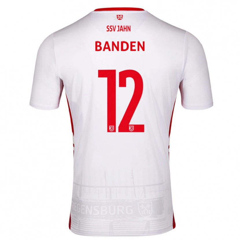 DanxenキッズAnte Banden#12白 赤ホームシャツ2025/26ジャージーユニフォーム