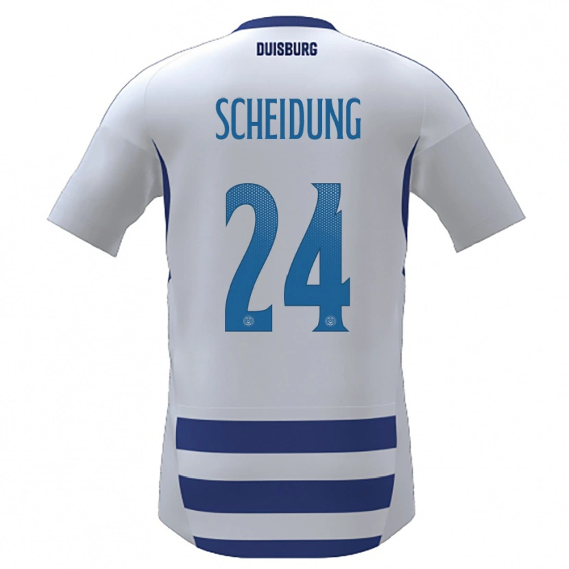 DanxenキッズLilli Scheidung#24白 青ホームシャツ2025/26ジャージーユニフォーム
