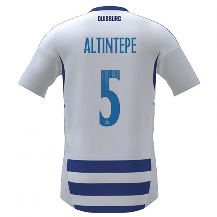 DanxenキッズSükeyne Altintepe#5白 青ホームシャツ2025/26ジャージーユニフォーム