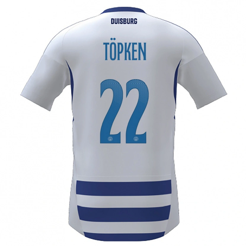 DanxenキッズThilo Töpken#22白 青ホームシャツ2025/26ジャージーユニフォーム