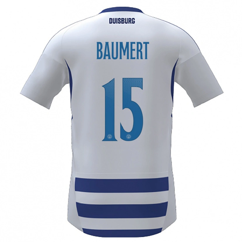 DanxenキッズMoritz Baumert#15白 青ホームシャツ2025/26ジャージーユニフォーム