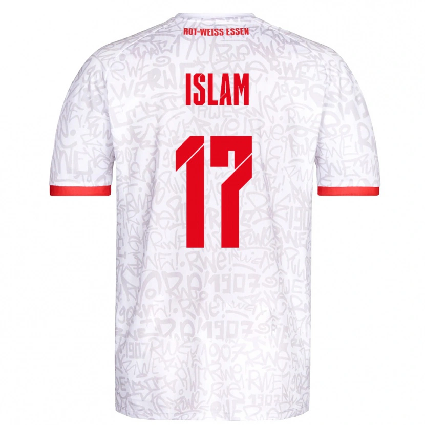 DanxenキッズArda Islam#17白 赤ホームシャツ2025/26ジャージーユニフォーム