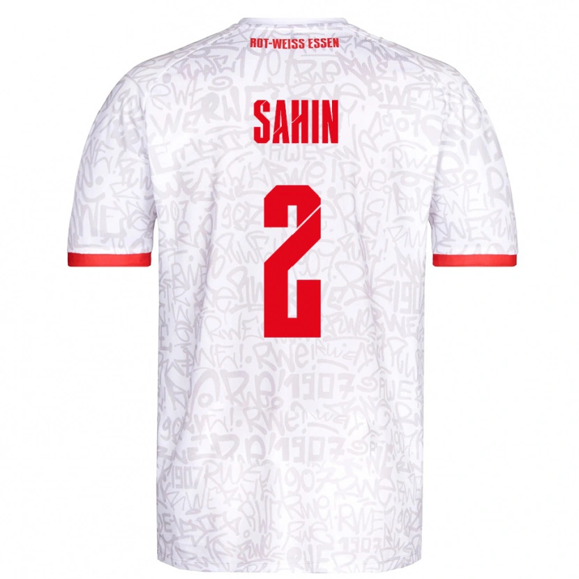 DanxenキッズCan Sahin#2白 赤ホームシャツ2025/26ジャージーユニフォーム