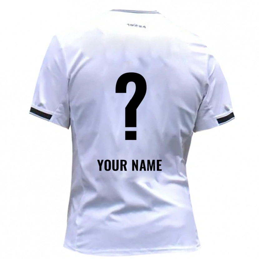 Danxenキッズあなたの名前#0白 赤ホームシャツ2025/26ジャージーユニフォーム