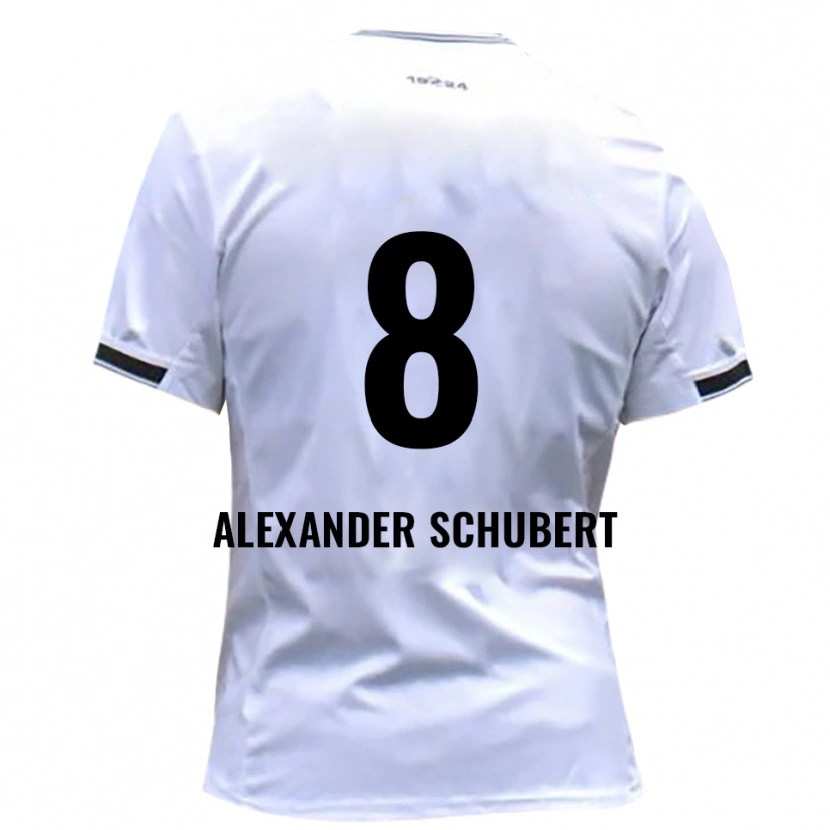 DanxenキッズTristan Alexander Schubert#8白 赤ホームシャツ2025/26ジャージーユニフォーム