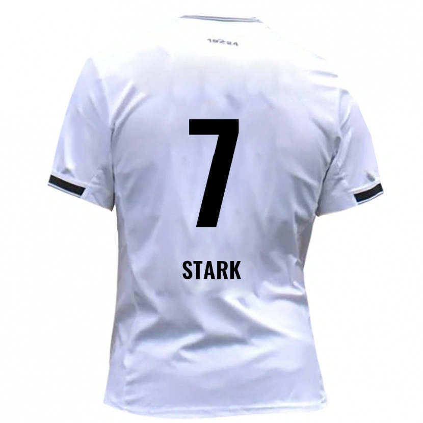 DanxenキッズJulian Stark#7白 赤ホームシャツ2025/26ジャージーユニフォーム