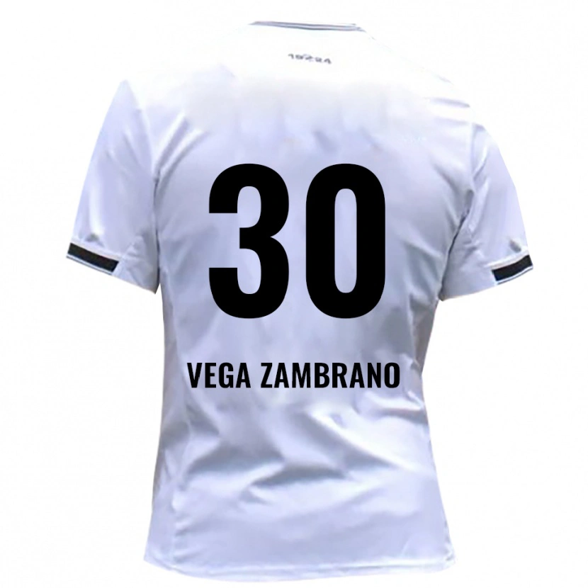 DanxenキッズLian Vega Zambrano#30白 赤ホームシャツ2025/26ジャージーユニフォーム