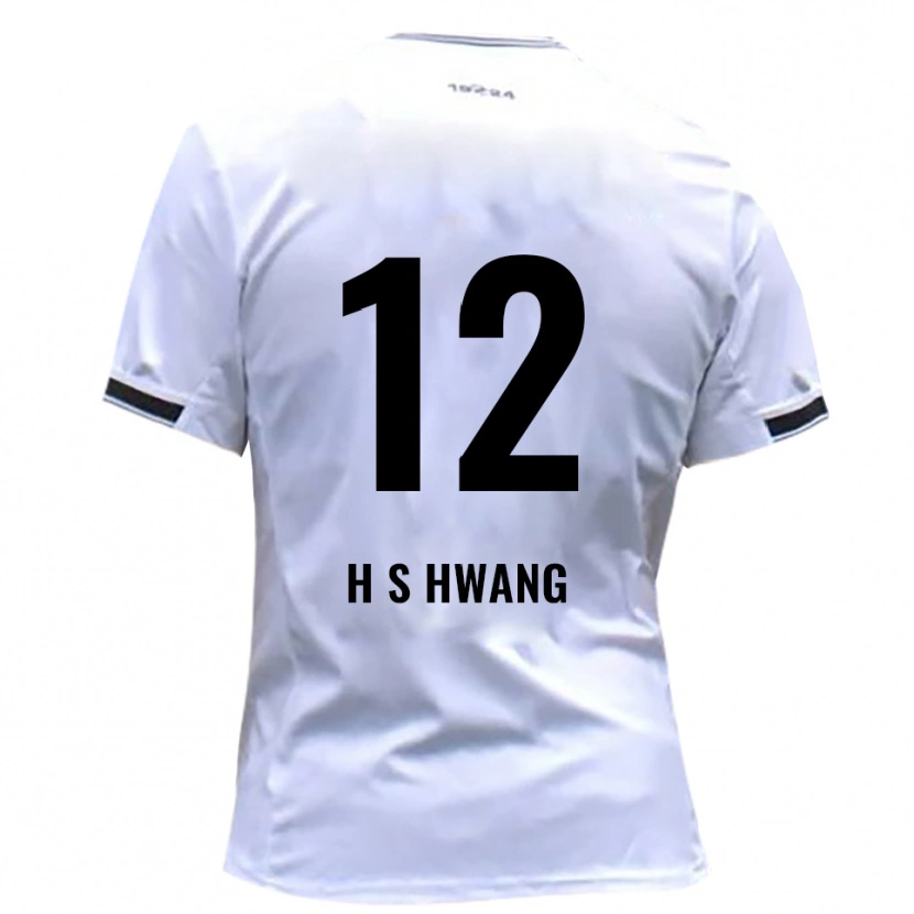 DanxenキッズSeung-Ho Hwang#12白 赤ホームシャツ2025/26ジャージーユニフォーム