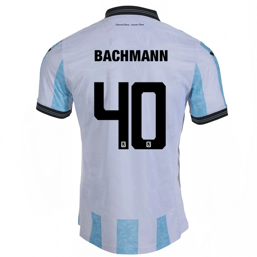 DanxenキッズPaul Bachmann#40白 水色ホームシャツ2025/26ジャージーユニフォーム