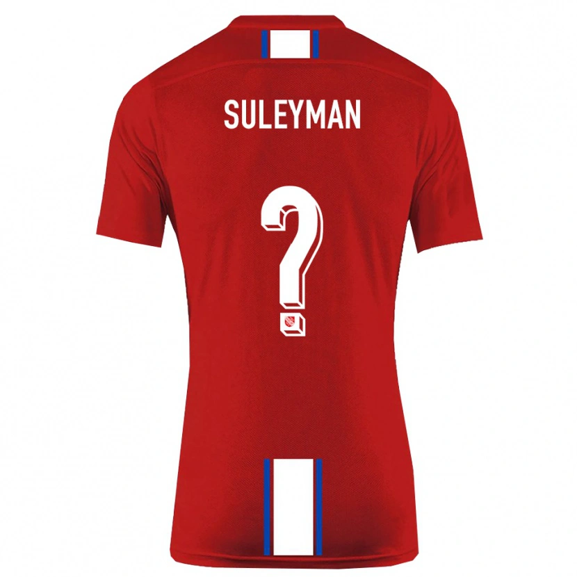 DanxenキッズDildar-Diego Suleyman#0赤 白ホームシャツ2025/26ジャージーユニフォーム