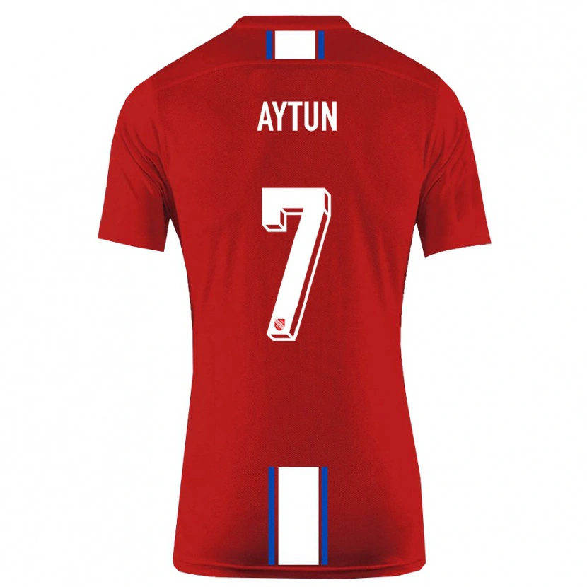 DanxenキッズEmre Aytun#7赤 白ホームシャツ2025/26ジャージーユニフォーム