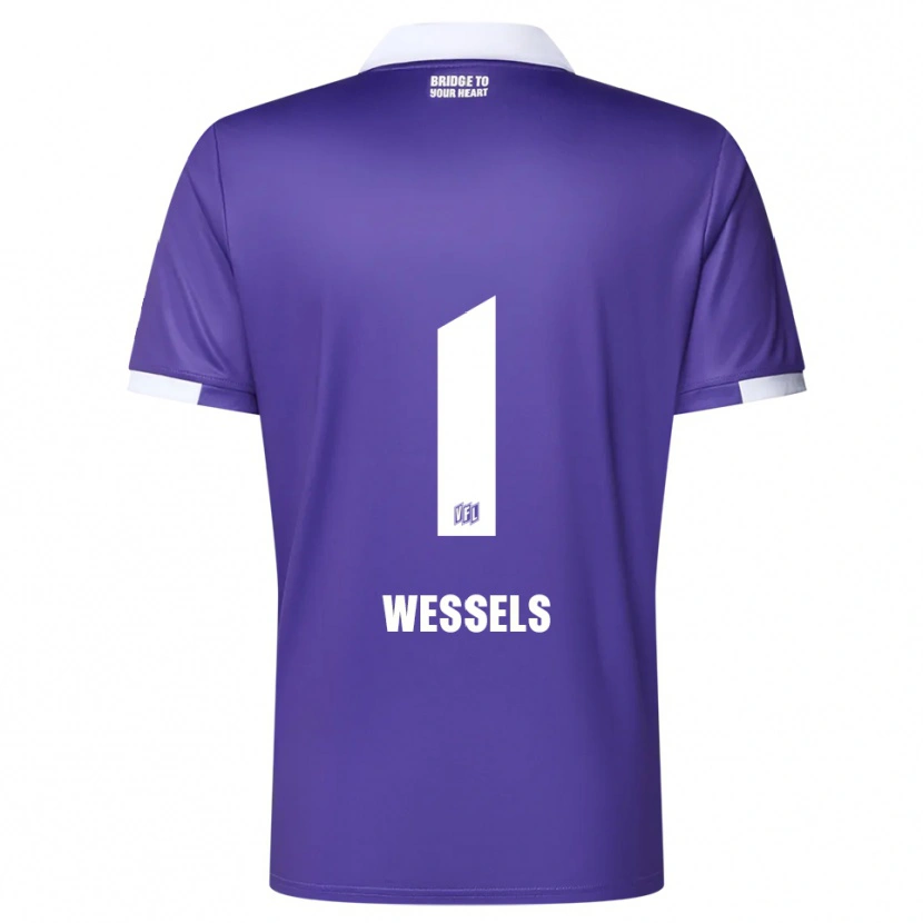 DanxenキッズFelix Wessels#1紫 白ホームシャツ2025/26ジャージーユニフォーム