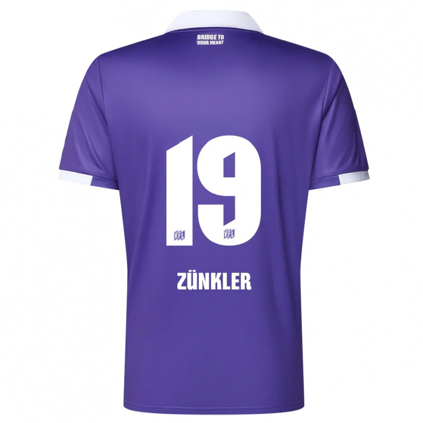 DanxenキッズBernd Zünkler#19紫 白ホームシャツ2025/26ジャージーユニフォーム
