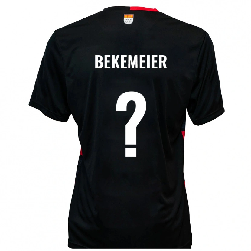DanxenキッズCarolin Bekemeier#0黒 赤ホームシャツ2025/26ジャージーユニフォーム