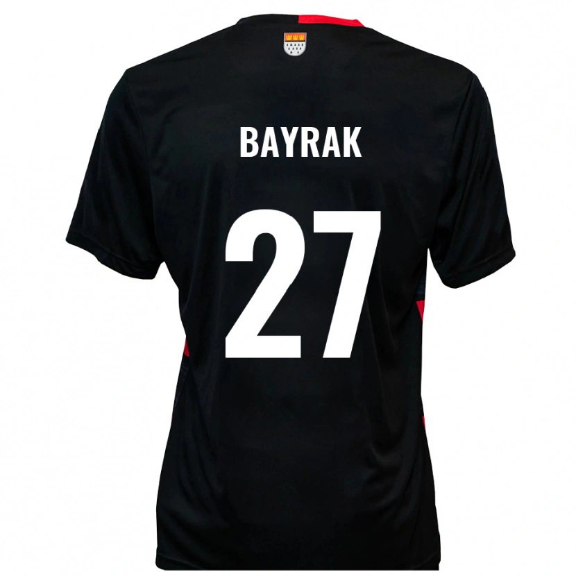 DanxenキッズBoran Bayrak#27黒 赤ホームシャツ2025/26ジャージーユニフォーム