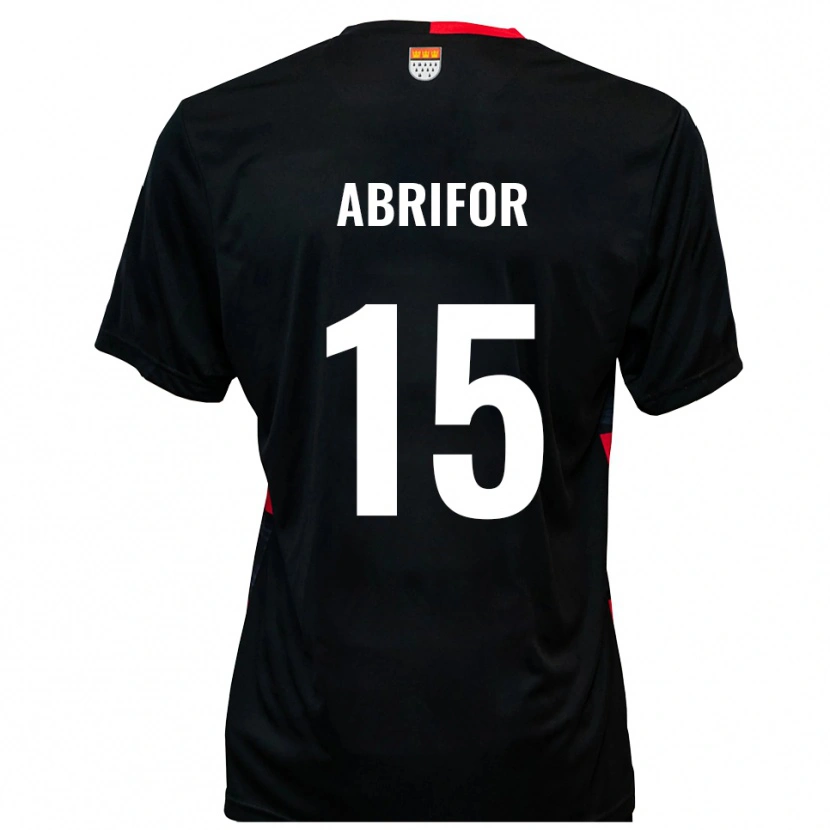 DanxenキッズDevine Abrifor#15黒 赤ホームシャツ2025/26ジャージーユニフォーム