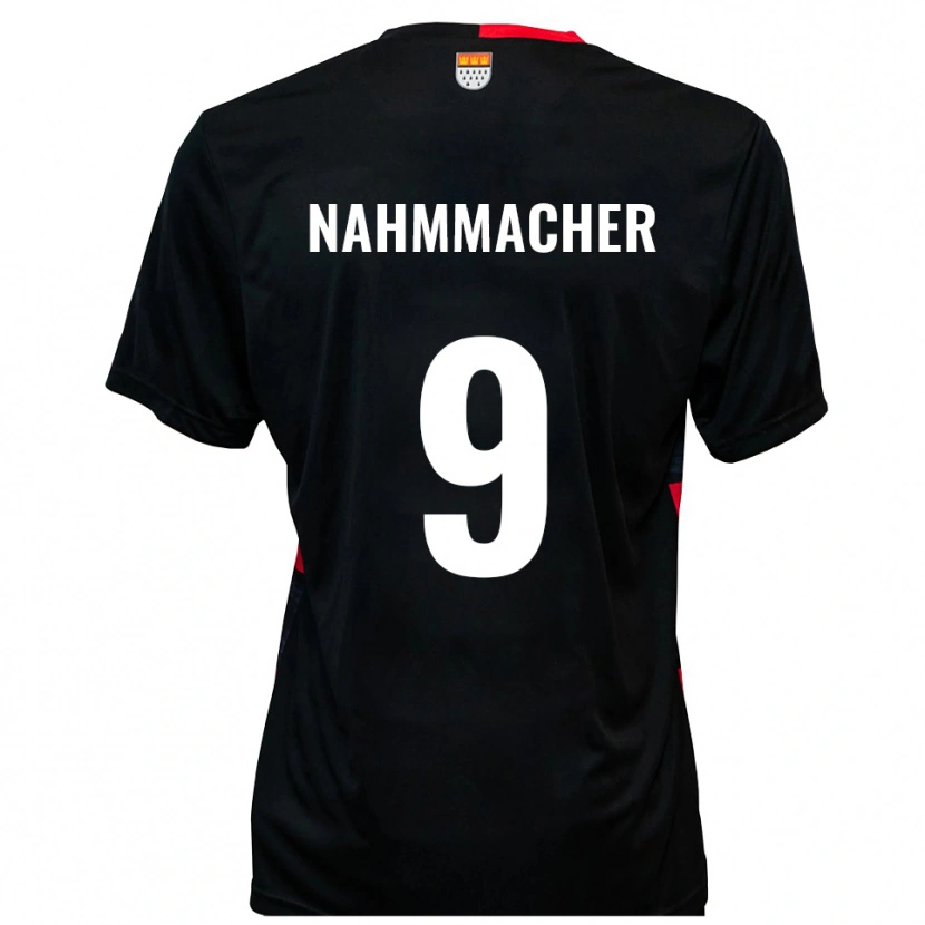 DanxenキッズEmil Nahmmacher#9黒 赤ホームシャツ2025/26ジャージーユニフォーム