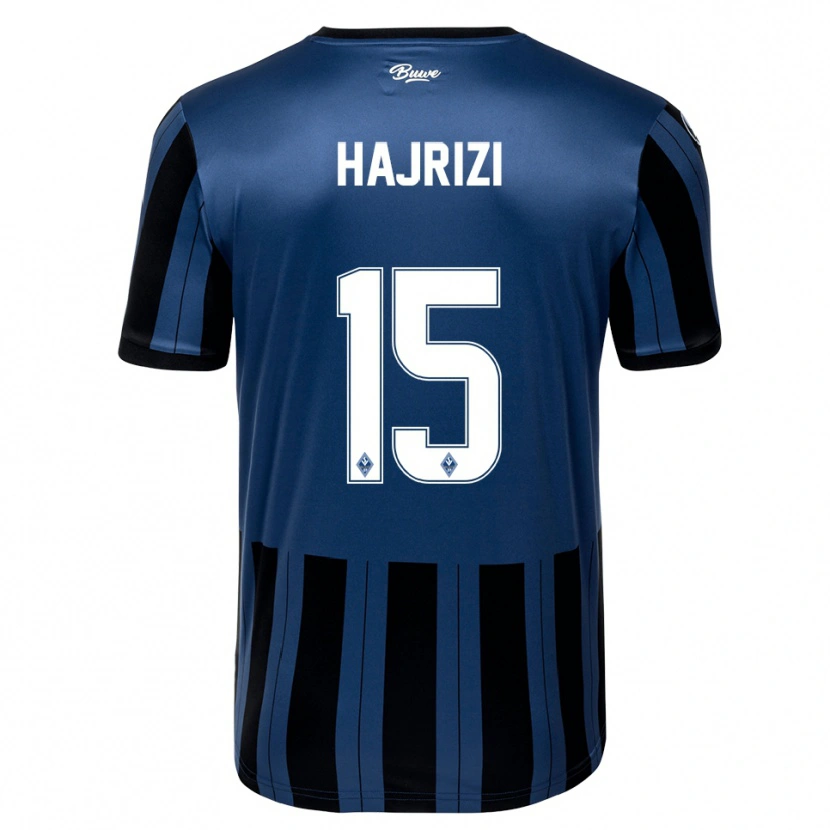 DanxenキッズFaik Hajrizi#15青 灰色 黒ホームシャツ2025/26ジャージーユニフォーム