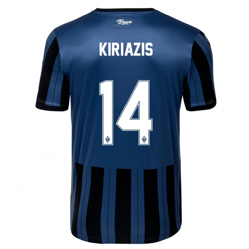 DanxenキッズPavlos Kiriazis#14青 灰色 黒ホームシャツ2025/26ジャージーユニフォーム