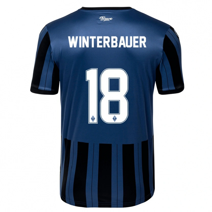 DanxenキッズJan Winterbauer#18青 灰色 黒ホームシャツ2025/26ジャージーユニフォーム