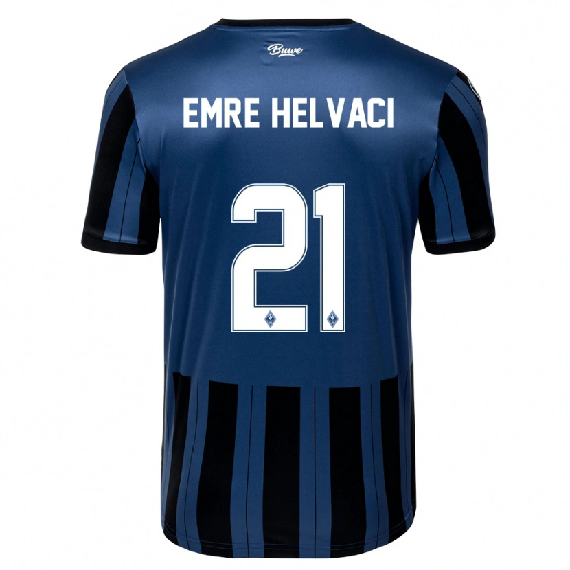 DanxenキッズFaruk Emre Helvaci#21青 灰色 黒ホームシャツ2025/26ジャージーユニフォーム