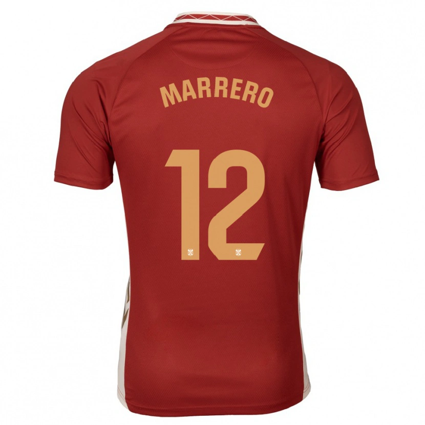 DanxenキッズMarcos Marrero#12バーガンディ 金アウェイシャツ2025/26ジャージーユニフォーム