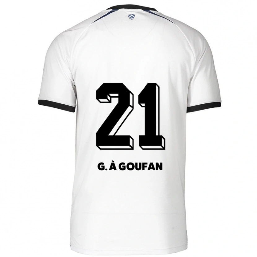DanxenキッズMarc Gouiffe À Goufan#21白 黒アウェイシャツ2025/26ジャージーユニフォーム
