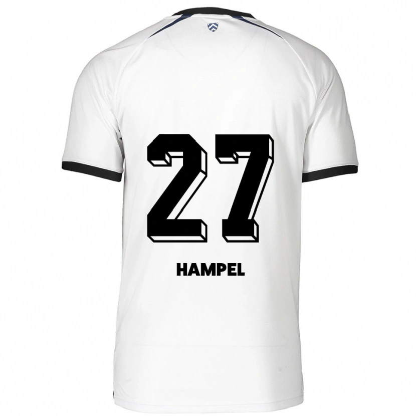DanxenキッズJocelyn Hampel#27白 黒アウェイシャツ2025/26ジャージーユニフォーム