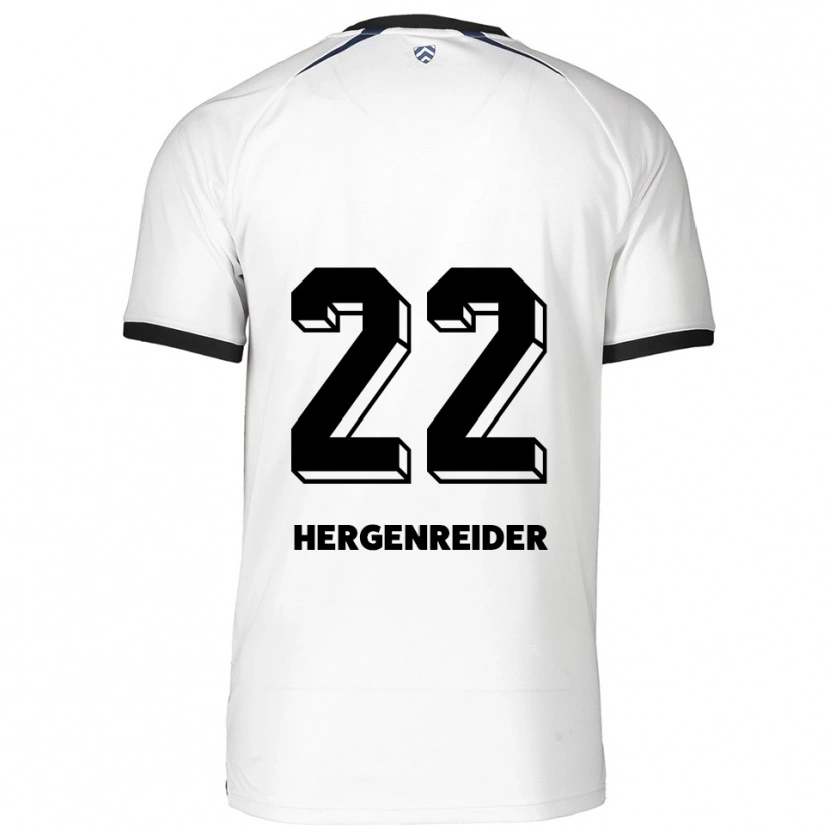 DanxenキッズLennart Hergenreider#22白 黒アウェイシャツ2025/26ジャージーユニフォーム
