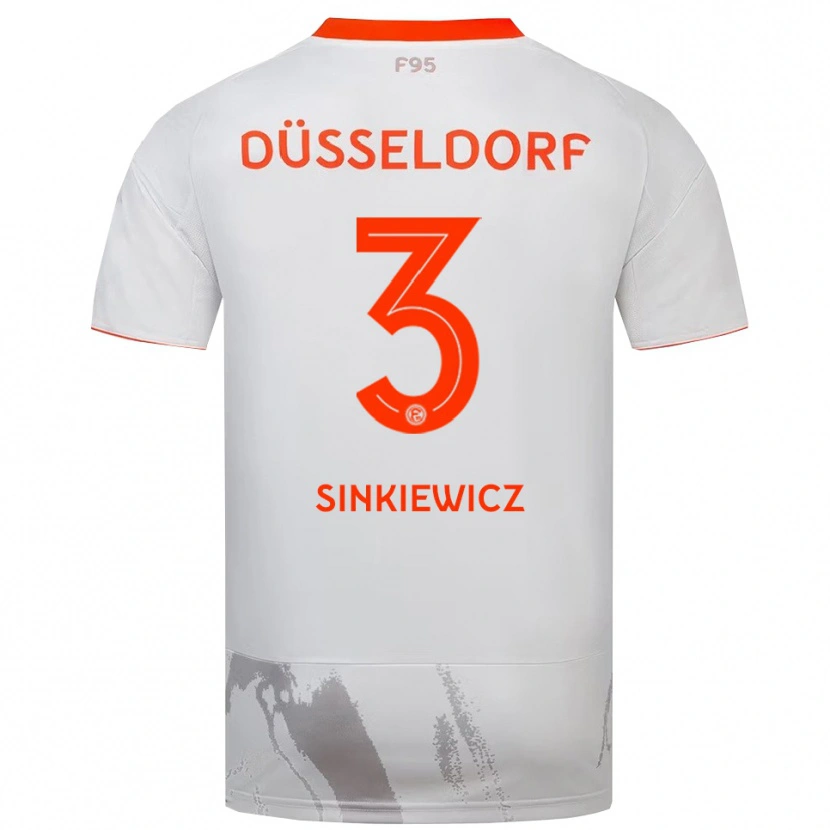 DanxenキッズLuis Sinkiewicz#3白 オレンジアウェイシャツ2025/26ジャージーユニフォーム