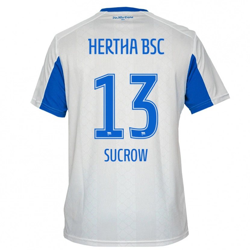 DanxenキッズConnor Sucrow#13白 青アウェイシャツ2025/26ジャージーユニフォーム