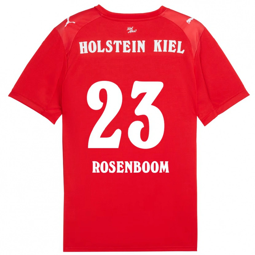 DanxenキッズLasse Rosenboom#23赤 青アウェイシャツ2025/26ジャージーユニフォーム