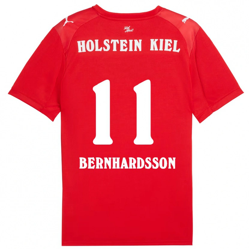 DanxenキッズAlexander Bernhardsson#11赤 青アウェイシャツ2025/26ジャージーユニフォーム