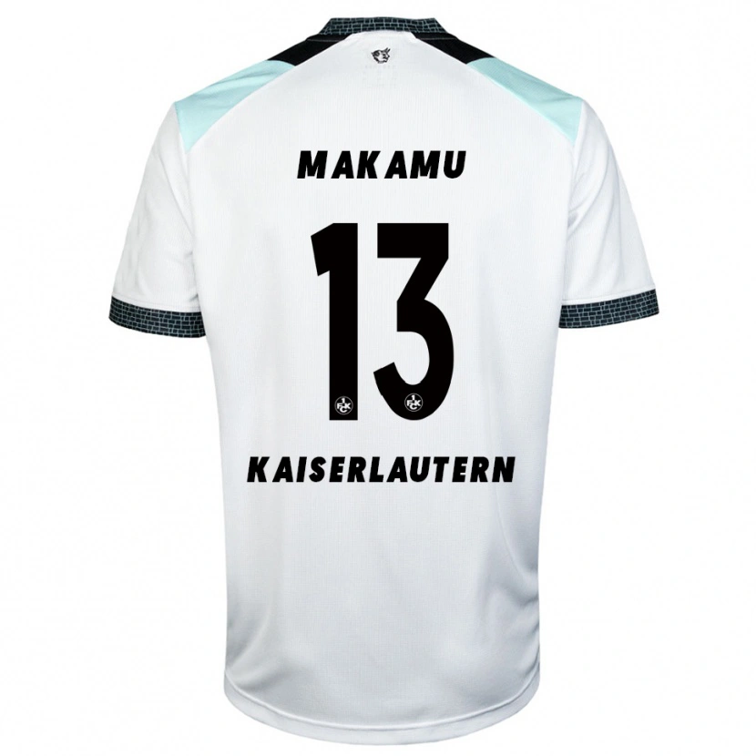 DanxenキッズBradley Makamu#13白 黒アウェイシャツ2025/26ジャージーユニフォーム