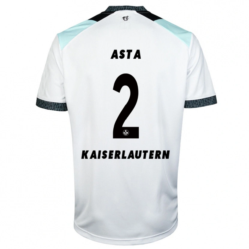 Danxenキッズシモン・アスタ#2白 黒アウェイシャツ2025/26ジャージーユニフォーム