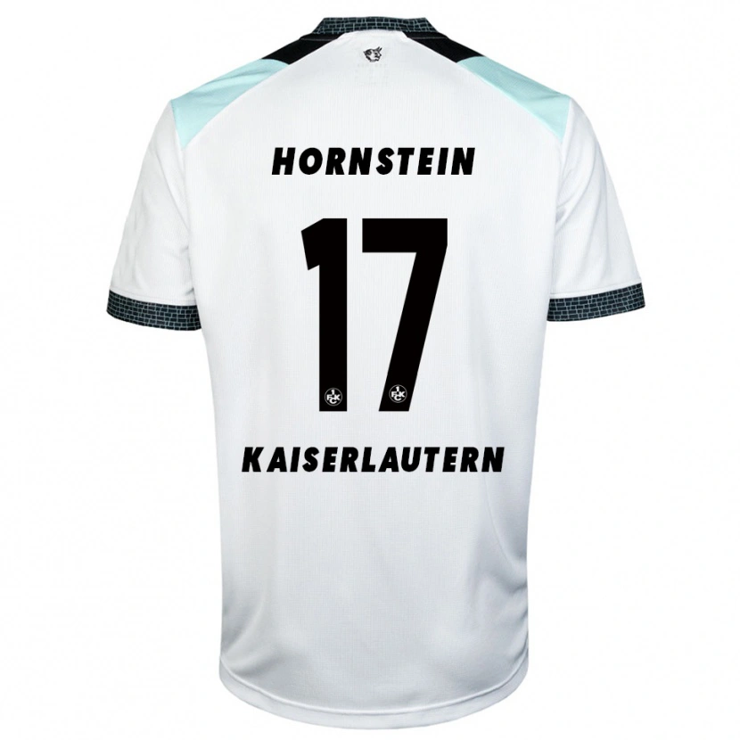 DanxenキッズJoel Hornstein#17白 黒アウェイシャツ2025/26ジャージーユニフォーム