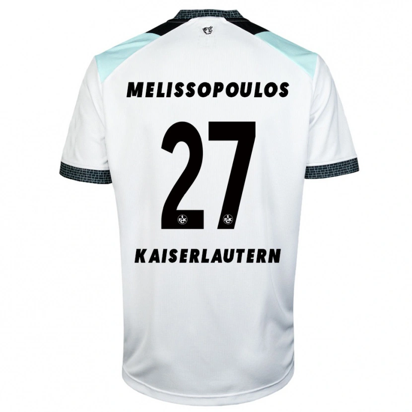 DanxenキッズSamuel Melissopoulos#27白 黒アウェイシャツ2025/26ジャージーユニフォーム