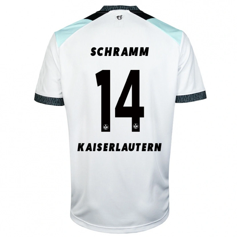 DanxenキッズDavid Schramm#14白 黒アウェイシャツ2025/26ジャージーユニフォーム
