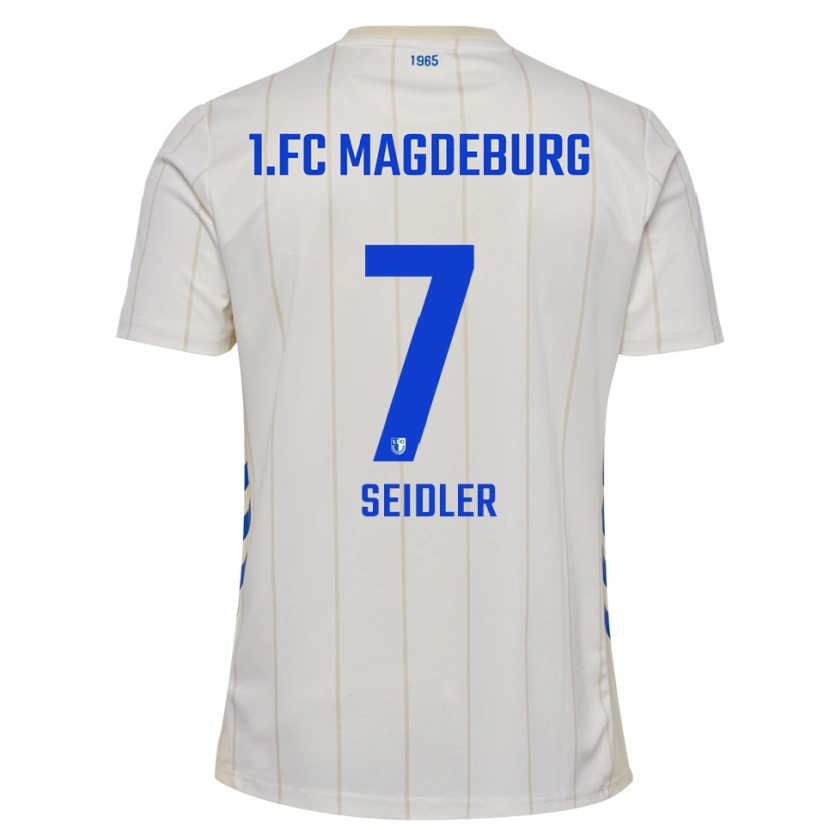 DanxenキッズWiebke Seidler#7白 青アウェイシャツ2025/26ジャージーユニフォーム