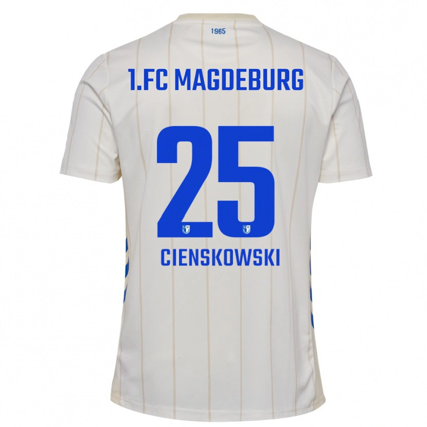 DanxenキッズAmy Cienskowski#25白 青アウェイシャツ2025/26ジャージーユニフォーム