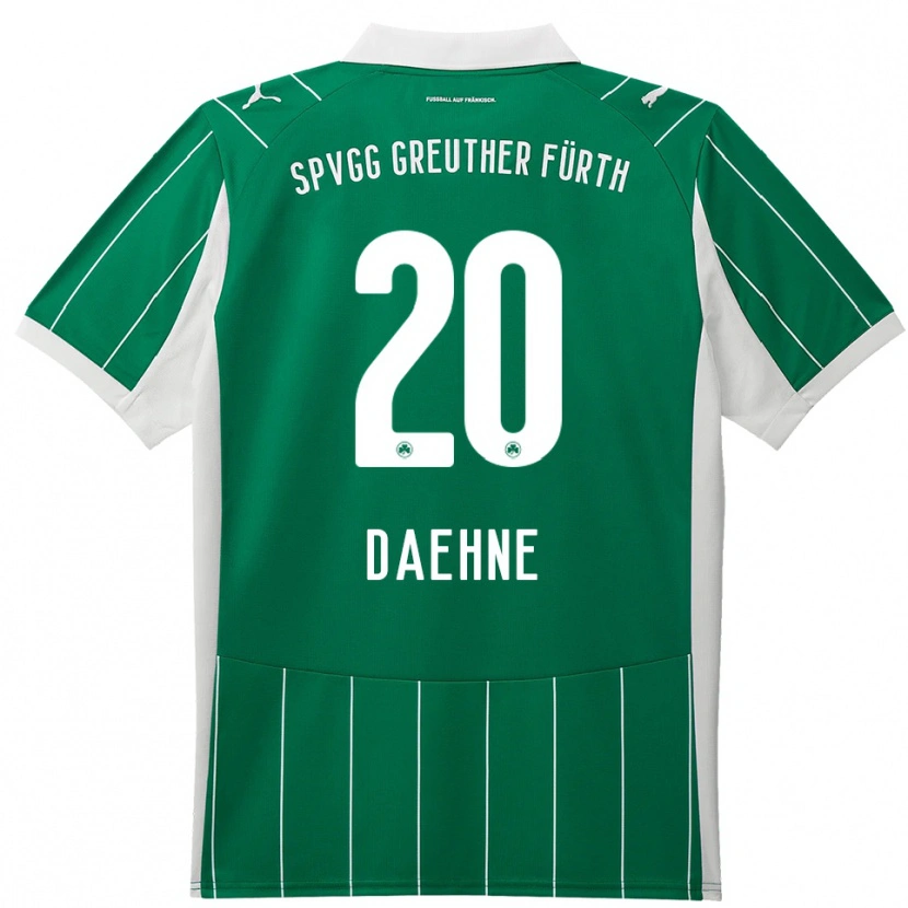 DanxenキッズLuis Daehne#20緑 白アウェイシャツ2025/26ジャージーユニフォーム